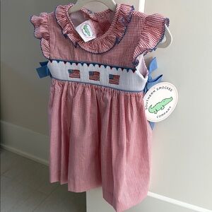 Southern Smocked Company Red Gingham Dress